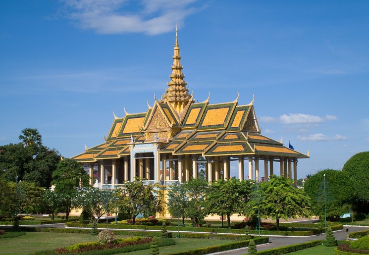 Tempel in Phnom Penh in Cambodja